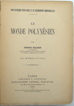Le monde polynésien
. MAGER, Henri
