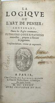 La Logique Ou l'Art De Penser : Contenant, Outre Les Règles Communes, Plusieurs Observations Nouvelles, Propres à Former Le Jugement
. ARNAULD ...