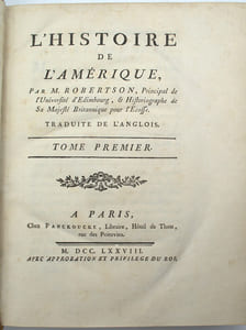 L'Histoire de l'Amérique. 
