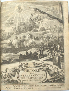 Histoire des guerres civiles des espagnols dans les Indes ; Causées par les Soûlevemens des Picarres, et des Almagres; suivis de pluisieurs desolations; à peine croyables; arrivées au Peru par l’ambition, & par l’avarice des Conquerans de ce grand Empire. Escrire en Espagnol par ... Et mise en françois par I. Baudoin / Suitte des guerres civiles des espagnols dans le Perou ; iusques à la Mort tragique du Prince Tupac Amaru, Heritier de cet Empire ; et a l’Exil funeste des Yncas les plus proches de la Couronne.