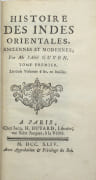 Histoire des Indes orientales, anciennes et modernes. 
 par GUYON (Claude-Marie, abbé).

 - Image 2