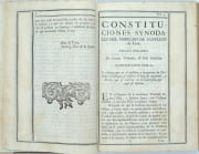 Synodo diocesana que celebro el ilustrissimo senor doctor don Manuel de Alday y Aspee, obispo de Santiago de Chile, … & Synodo diocesana, con la carta pastoral convocatoria para ella y otra, e orden a la paga de los diezmos. Celebrola el ilustrissimo y reverendissimo senor doctor maestro don Fray Bernardo Carrasco y Saavedra, obispo de Santiago de Chile, del consejo de S.M., en la iglesia catedral de dicha ciudad. 
 par ALDAY Y ASPEE (Manuel de), CARRASCO Y SAAVEDRA (Don Fray Bernardo)
 - Image 2