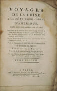 Voyages de la Chine à la côte nord-ouest d'Amérique, faits dans les années 1788 et 1789 Précédé de la relation d'un autre voyage exécuté en 1786 sur le vaisseau le Nootra, …  avec son Atlas en facsimilé
 par MEARES, Capitaine John
 - Image 1