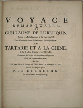 VOYAGES FAITS PRINCIPLEMENT EN ASIE DAN LES XII,XIII,XIV ET XV e SIECLES, ACCOMPAGNES DE L'HISTOIRE DES SARRASINS ET DES TARTARES, ET PRECEDES D'UN ...