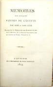 Mémoires sur quelques parties de l’Égypte, comprenant : Notice sur le séjour des Hébreux en Égypte et sur leur fuite dans le désert ; Mémoire sur les tribus arabes des déserts de l’Égypte ; Mémoire sur la ville et la vallée de Qoçeir  et sur les peuples nomades qui habitent cette partie de l’ancienne Troglodytique ; Mémoire sur les anciennes limites de la mer Rouge ; Notice sur la Babylone d’Égypte. par BOIS-AYMÉ, Jean-Marie-Joseph-Aimé du - Image 2