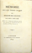 Mémoires sur quelques parties de l’Égypte, comprenant : Notice sur le séjour des Hébreux en Égypte et sur leur fuite dans le désert ; Mémoire sur les tribus arabes des déserts de l’Égypte ; Mémoire sur la ville et la vallée de Qoçeir  et sur les peuples nomades qui habitent cette partie de l’ancienne Troglodytique ; Mémoire sur les anciennes limites de la mer Rouge ; Notice sur la Babylone d’Égypte. par BOIS-AYMÉ, Jean-Marie-Joseph-Aimé du - Image 3