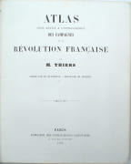 Atlas pour servir à l'intelligence des campagnes de la Révolution française de M. Thiers par THIERS (Adolphe). DUVOTENAY (Th.) - Image 2