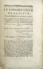 Le Conservateur de la sant&eacute;, journal d'hygi&egrave;ne et de prophylactique, par les citoyens Brion, m&eacute;decin de la ci-devant Universit&eacute; de Montpellier, ancien ...