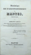 Statistique de l'arrondissement de Mantes, suivie de plusieurs publications consacrées au Mantois, au Vexin et aux départements voisins. par CASSAN (Armand) et divers - Image 2