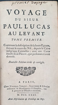 VOYAGE DU SIEUR LUCAS AU LEVANT. LUCAS PAUL