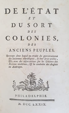 DE L'ETAT ET DU SORT DES COLONIES DES ANCIENS PEUPLES. SAINTE CROIX GUILLAUME