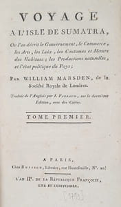 VOYAGE A L'ILE DE SUMATRA