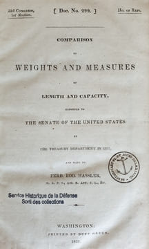 COMPARISO OF WEIGHTS AND MEASURES. HASSLER