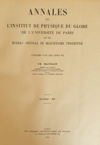 ANNALES DE L'INSTITUT DE PHYSIQUE DU GLOBE