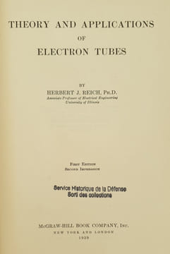 THEORY AND APPLICATIONS OF ELECTRON TUBES. REICH