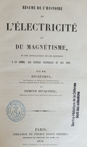 RESUME DE L'HISTOIRE DE L'ELECTRICITE ET DU MAGNETISME
