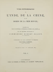 VUES PITTORESQUES DE L'INDE, DE LA CHINE ET DES BORDS DE LA MER ROUGE