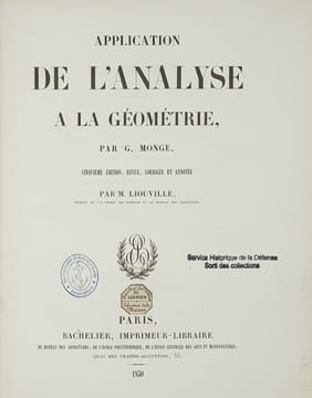 APPLICATION DE L'ANALYSE DE LA GEOMETRIE. MONGE G.