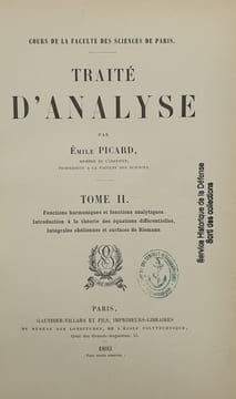 TRAITE D'ANALYSE. PICARD EMILE