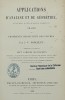 APPLICATIONS D'ANALYSE ET DE GEOMETRIE. PONCELET J.V.