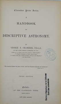 A HANDBOOK OF DESCRIPTIVE ASTRONOMY. CHAMBERS GEORGES