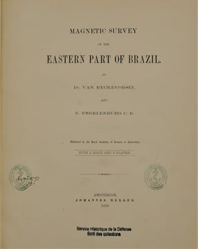MAGNETIC SURVEY OF THE EASTERN PART OF BRAZIL. VAN RYCKEVORSEL & ENGELENBURG