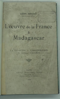 L’œuvre de la France à Madagascar