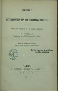 Mémoire sur la détermination des perturbations absolues 