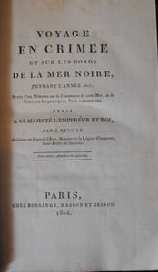 VOYAGE EN CRIMEE ET SUR LES BORDS DE LA MER NOIRE