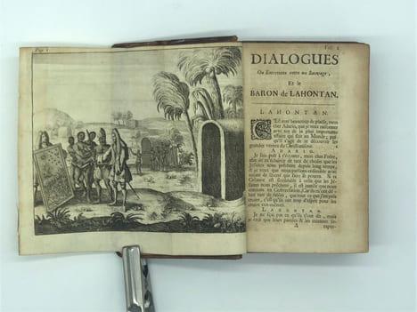 Dialogues de Monsieur le baron de Lahontan et d’un Sauvage, dans l’Amérique. Contenant une description exacte des mœurs & des coutumes de ces Peuples ...