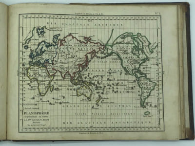 " Petit Atlas de toutes les parties du Monde…contenant les découvertes des voyageurs
modernes et l'état géographique de l'Europe, d'après les derniers traités de paix."