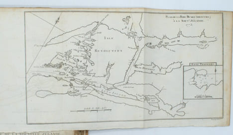 Voyage dans l'hémisphère austral et autour du monde sur les vaisseaux de Roi l'Aventure & la Résolution en 1772, 1773, 1774 & 1775.. COOK (James).