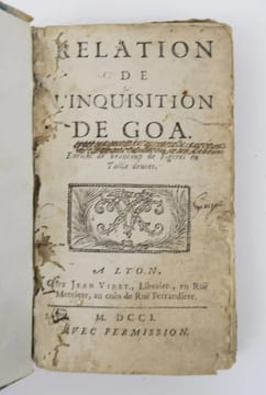 RELATION DE L'INQUISITION DE GOA.. DELLON Charles
