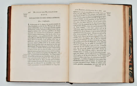 Histoire des Navigations aux Terres Australes contenant ce que l'on sait des mœurs et des productions des Contrées découvertes jusqu'à ce jour; & où ...