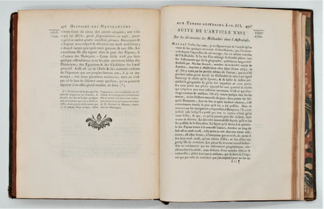Histoire des Navigations aux Terres Australes contenant ce que l'on sait des mœurs et des productions des Contrées découvertes jusqu'à ce jour; & où ...