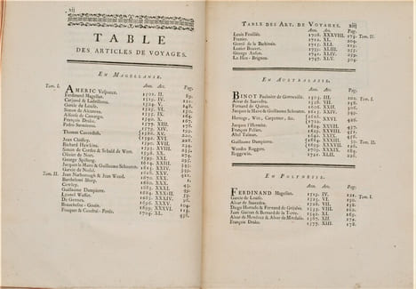 Histoire des Navigations aux Terres Australes contenant ce que l'on sait des mœurs et des productions des Contrées découvertes jusqu'à ce jour; & où ...