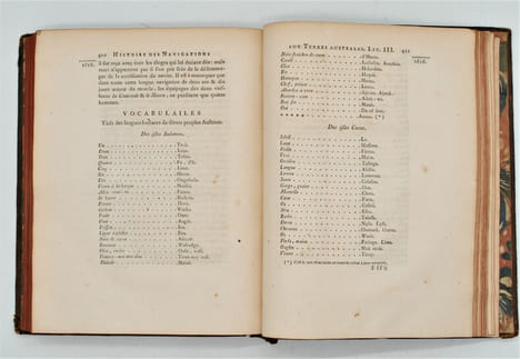 Histoire des Navigations aux Terres Australes contenant ce que l'on sait des mœurs et des productions des Contrées découvertes jusqu'à ce jour; & où ...