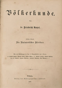 VOLKERKUNDE. RAKEL , Dr. Friedrich