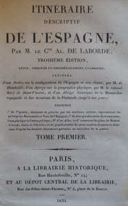 ITINERAIRE DESCRIPTIF DE L'ESPAGNE