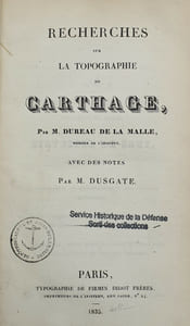 RECHERCHES SUR LA TOPOGRAPHIE DE CARTHAGE