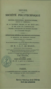Recueil de la Société polytechnique, ou Recueil industriel, manufacturier, agricole et commercial, de la salubrité publique et des beaux-arts, et des ...