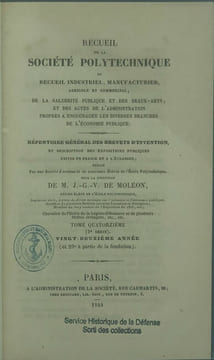 Recueil de la Société polytechnique, ou Recueil industriel, manufacturier, agricole et commercial, de la salubrité publique et des beaux-arts, et des ...