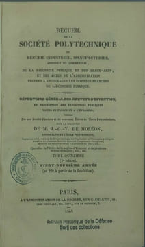 Recueil de la Société polytechnique, ou Recueil industriel, manufacturier, agricole et commercial, de la salubrité publique et des beaux-arts, et des ...