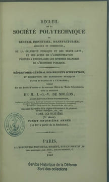 Recueil de la Société polytechnique, ou Recueil industriel, manufacturier, agricole et commercial, de la salubrité publique et des beaux-arts, et des ...