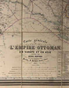 Carte générale de l'Empire Ottoman en Europe et en Asie