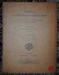 CORPUS INSCRIPTIONUM SEMITICARUM