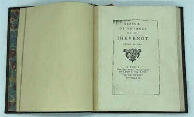 Recueil de voyages de Mr Thevenot dédié au roy. 