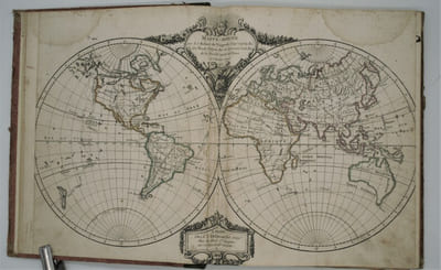 Nouvel atlas portatif destiné principalement pour l’instruction de la jeunesse, d’après la géographie moderne de feu l’abbé Delacroix par le S. Robert de Vaugondy Géographe ord du Roi, de S.M. Polonoise Duc de Lorraine et de Bar, et de la Société Royale des Sciences et Belles Lettres de Nancy, et Censeur Royal. 