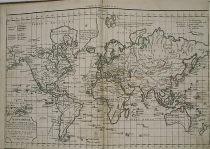 Nouvel atlas portatif destiné principalement pour l’instruction de la jeunesse, d’après la géographie moderne de feu l’abbé Delacroix par le S. Robert de Vaugondy Géographe ord du Roi, de S.M. Polonoise Duc de Lorraine et de Bar, et de la Société Royale des Sciences et Belles Lettres de Nancy, et Censeur Royal.