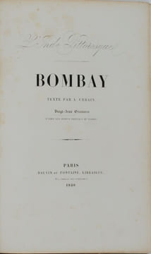 L'Inde pittoresque. - Bombay. URBAIN (A.)